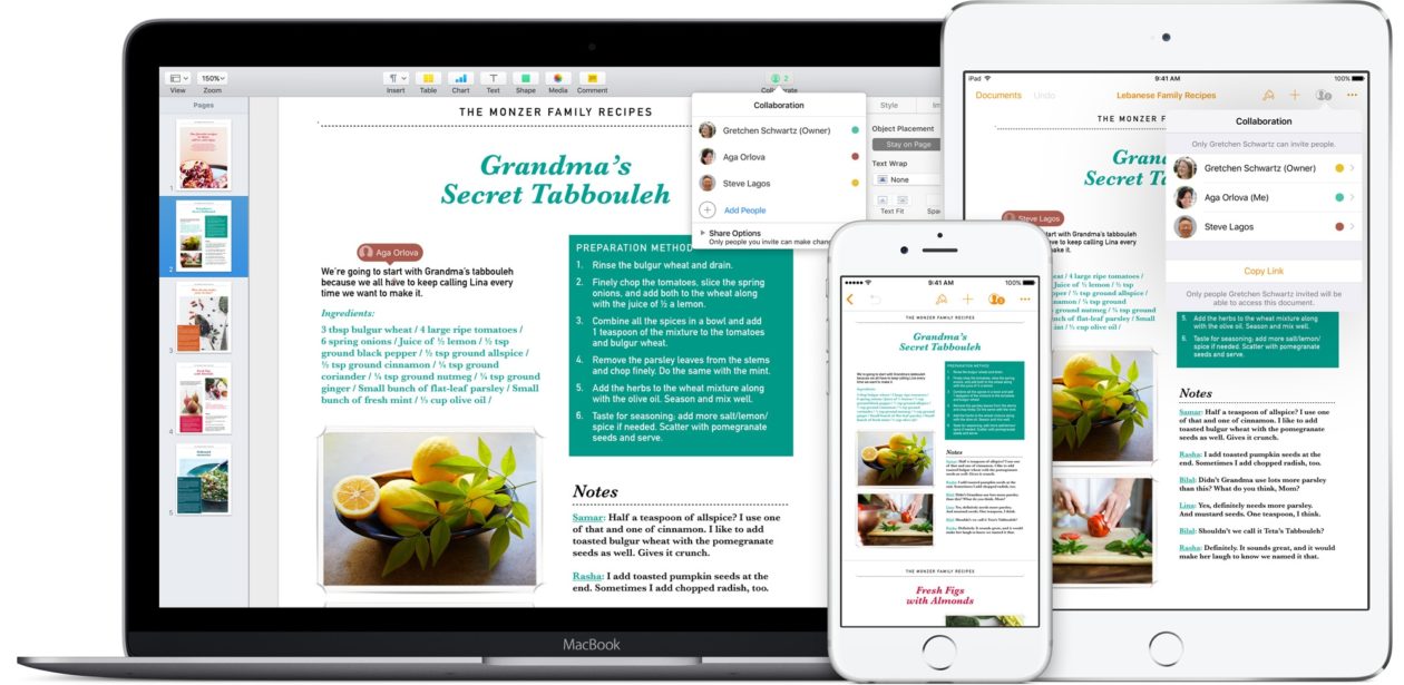 Pages, Numbers e Keynote ganham o aguardado recurso de colaboração em