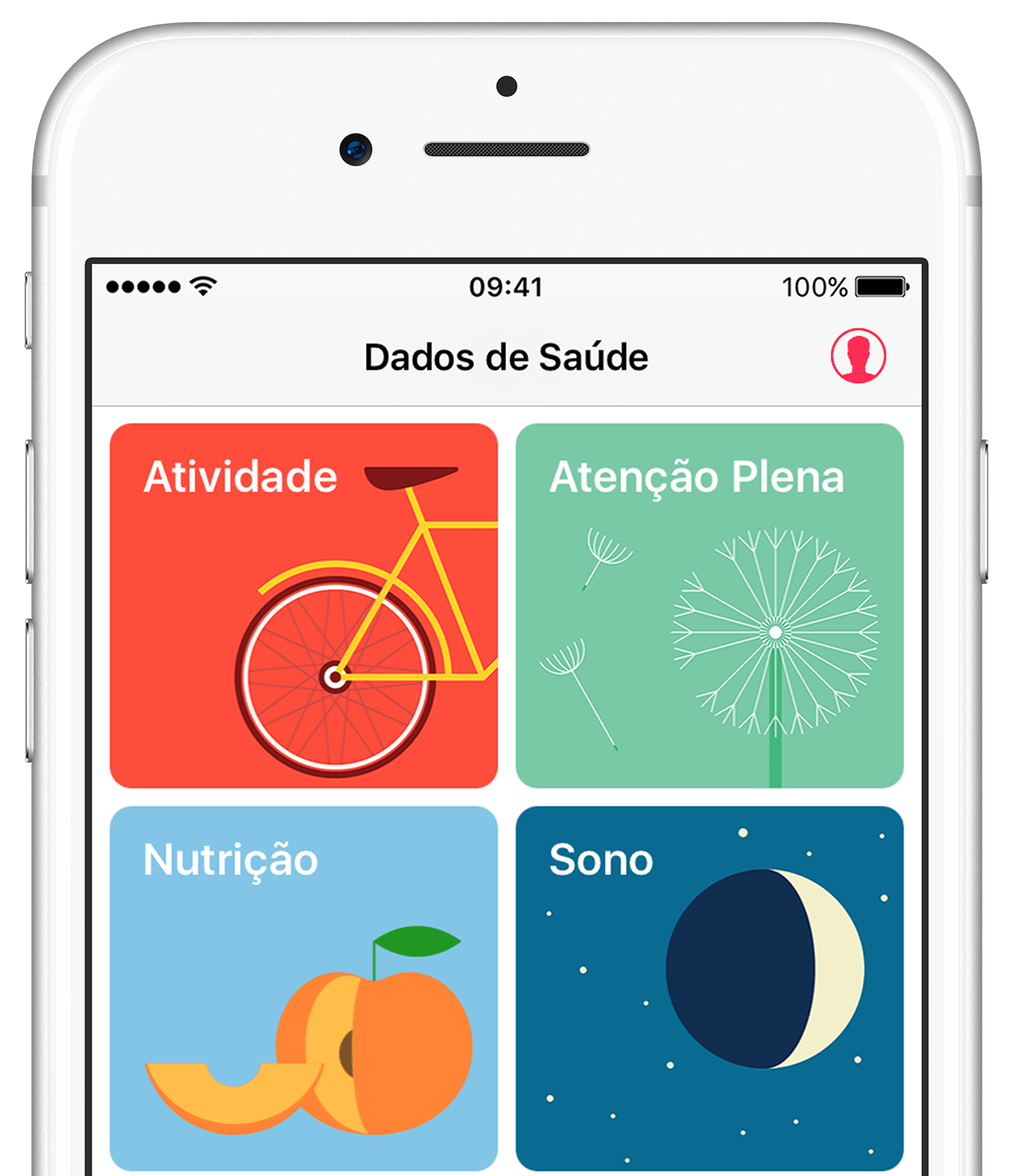 App Saúde no iOS