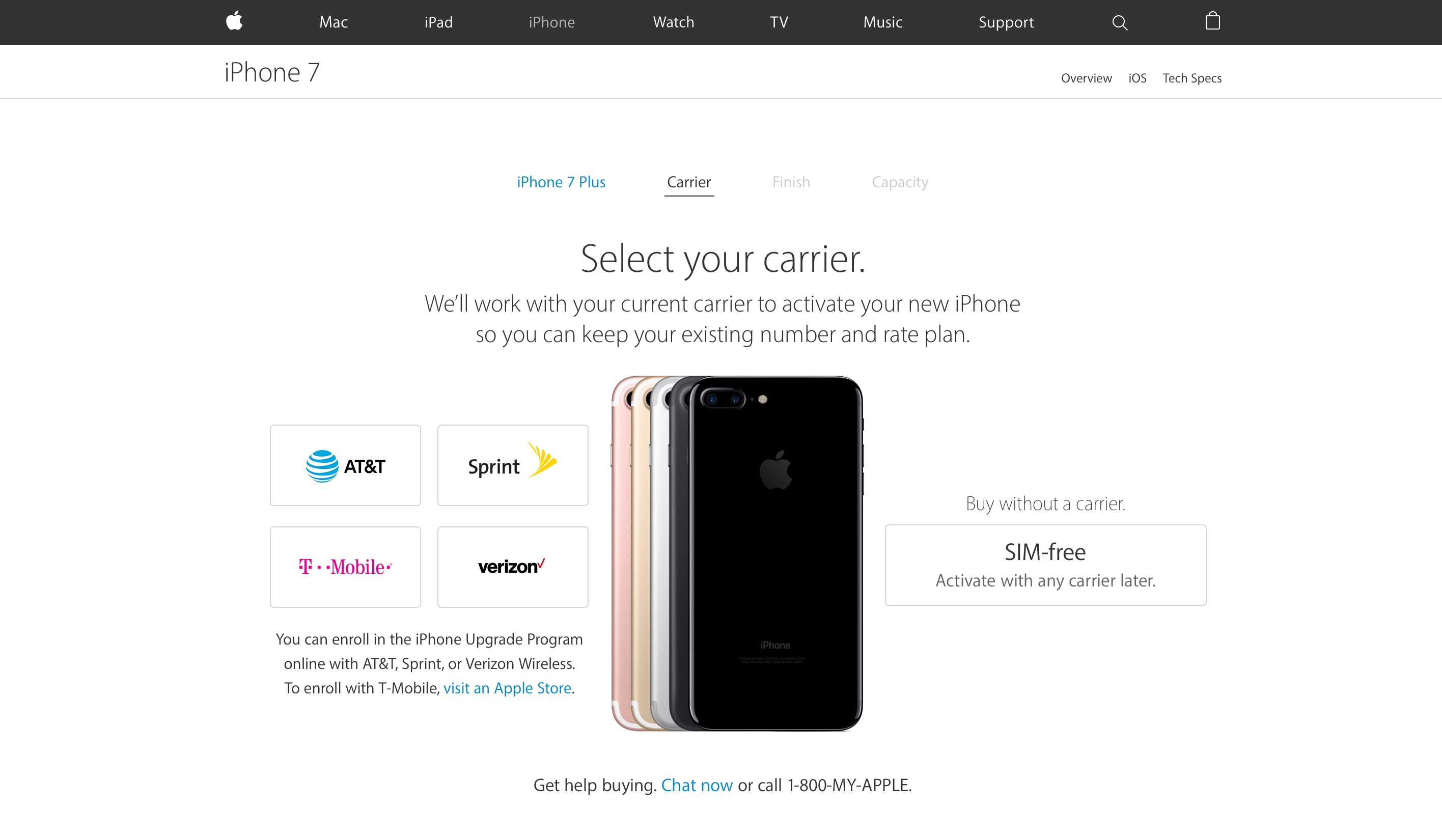 iPhones desbloqueados à venda na loja online da Apple