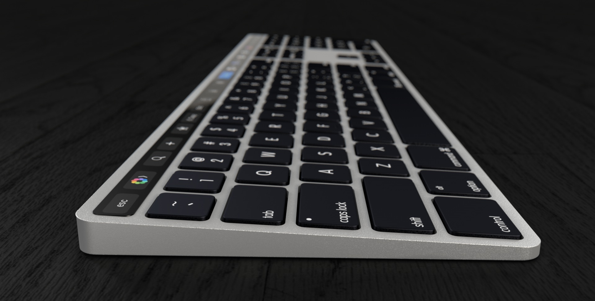 Conceito de Magic Keyboard com Touch Bar