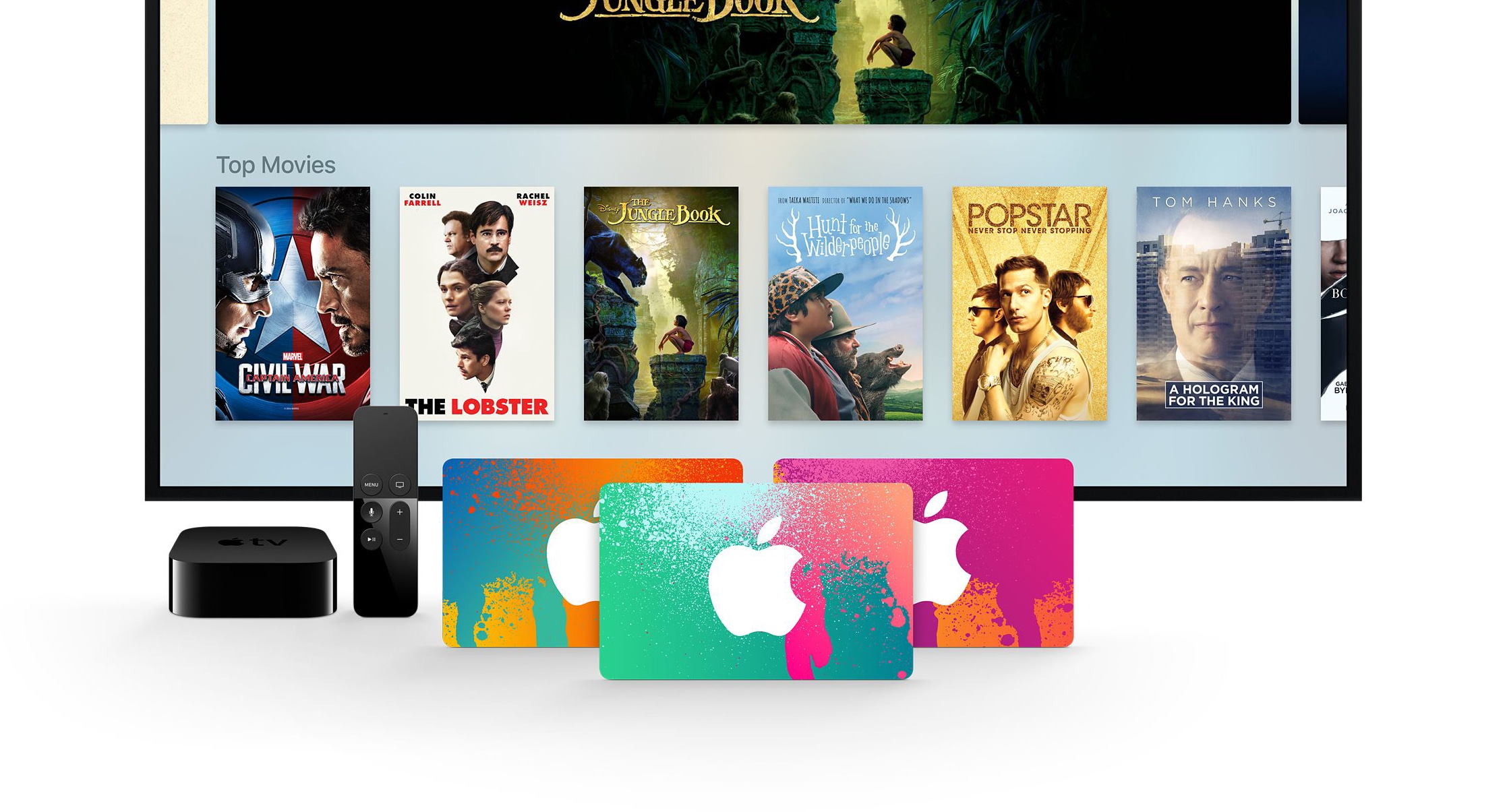 iTunes Gift Cards e Apple TV