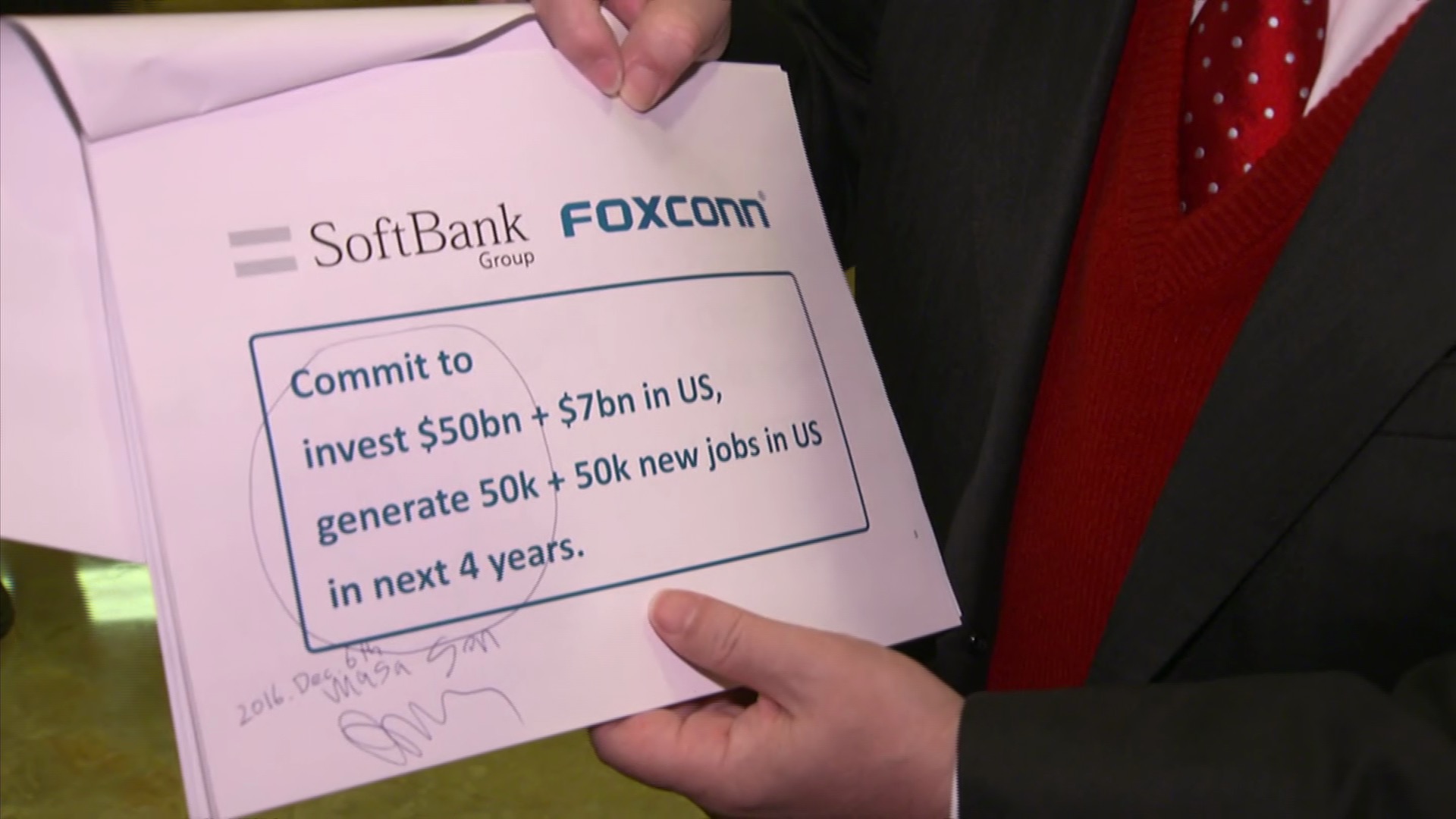Suposto investimento da SoftBank e da Foxconn