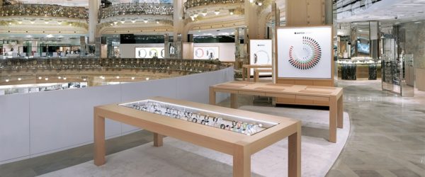 Loja do Apple Watch dentro da Galeries Lafayette