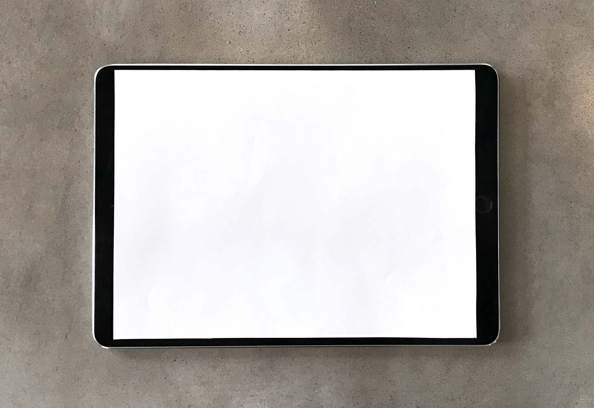 Mockup do iPad de 10,5"