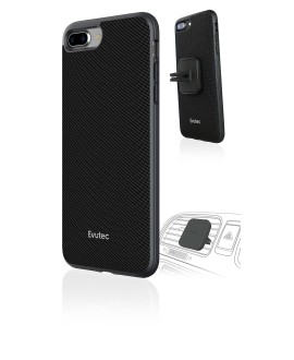 Capa AERGO Ballistic Nylon com suporte veicular magnético para iiPhone 7, da Evutec