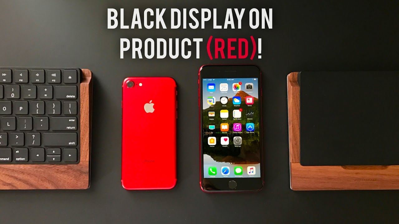 iPhone (RED) com a frente preta