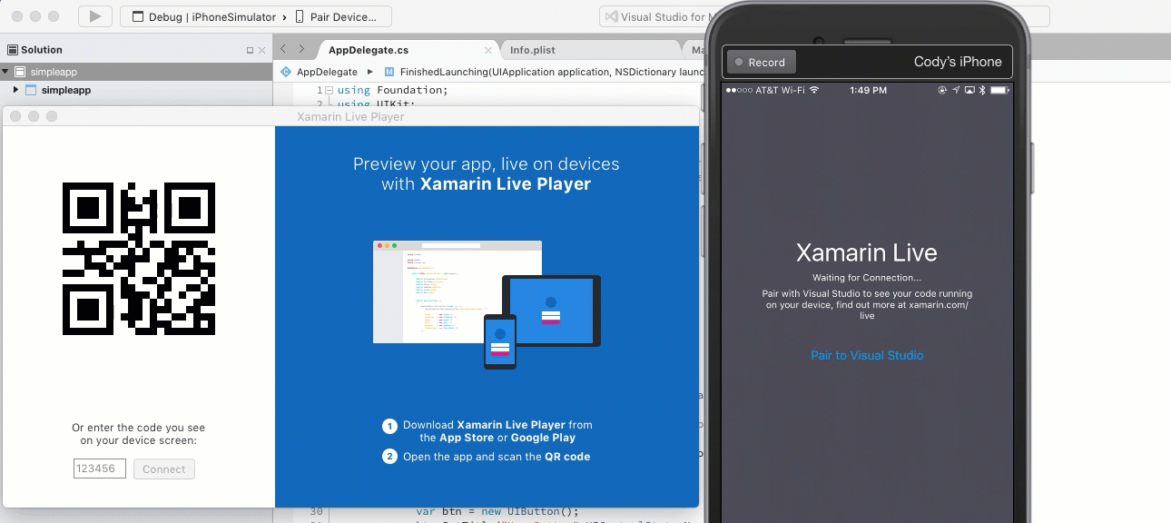 Xamarin Live Player, da Microsoft