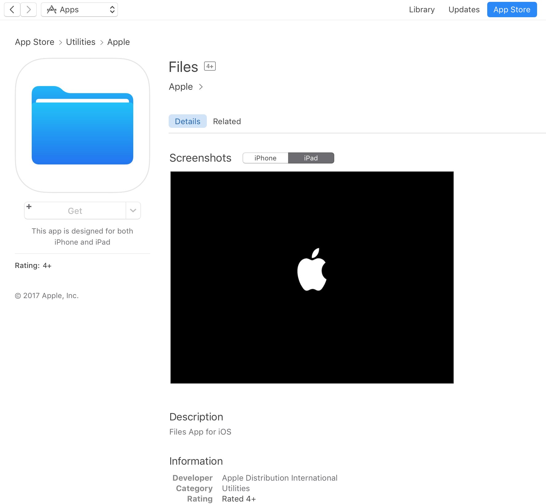 Files na App Store