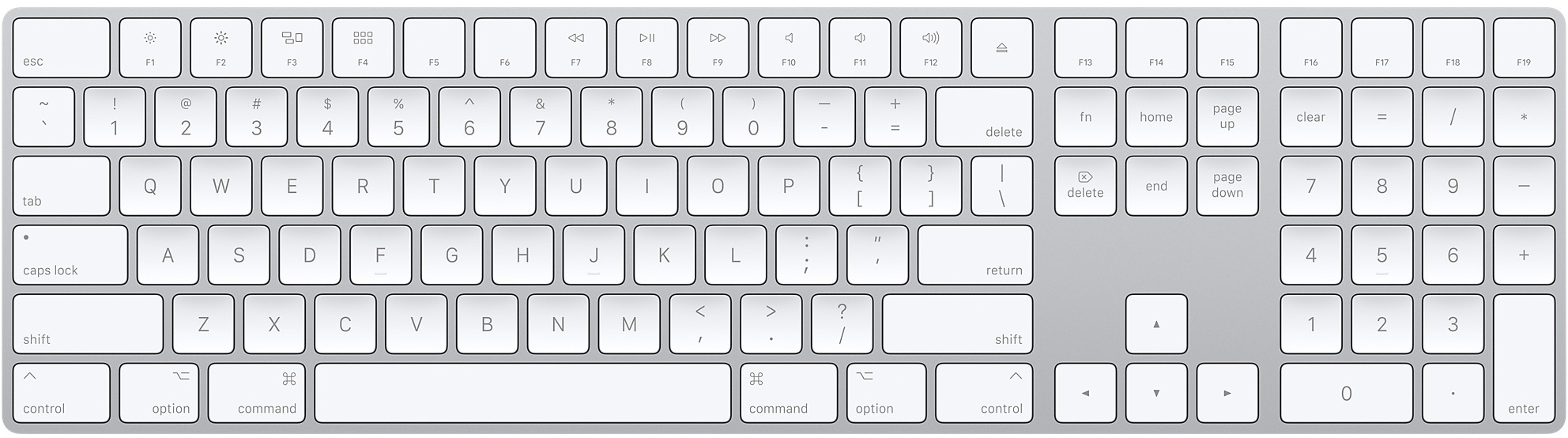 Magic Keyboard com teclado numérico