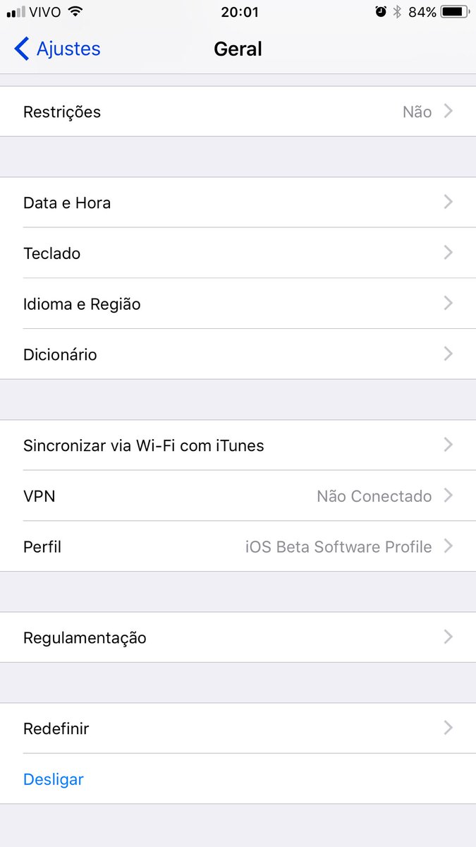 Screenshots do iOS 11 beta