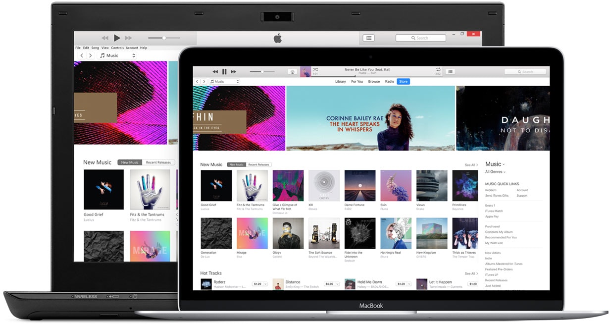iTunes para macOS e Windows