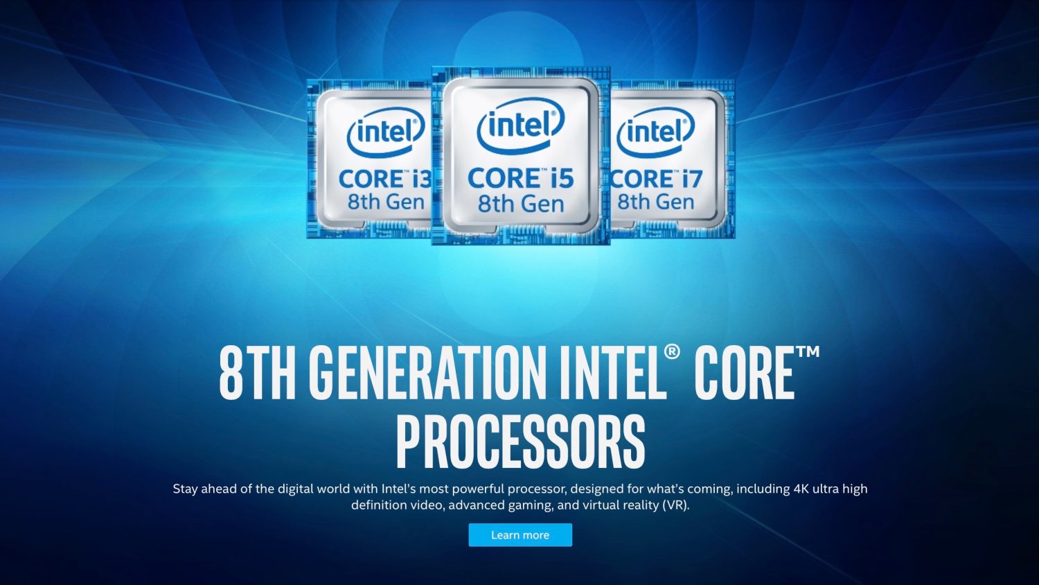 Oitava geração da linha de processadores Intel Core