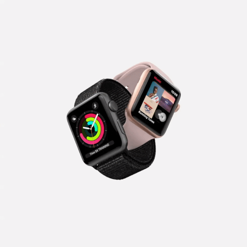 GIF animado do Apple Watch Series 3
