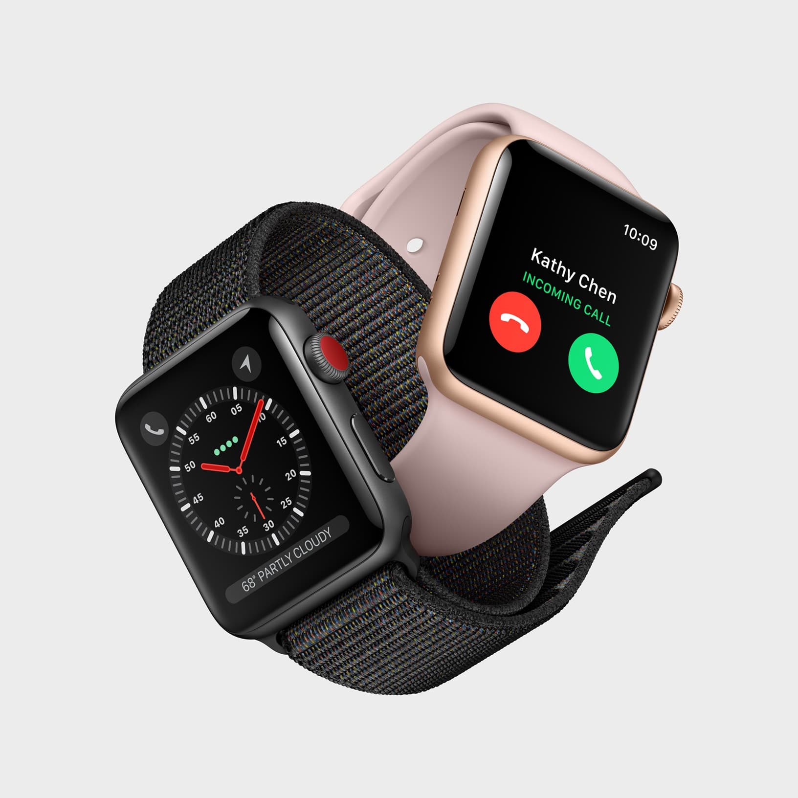 Apple Watch Series 3 entrelaçados