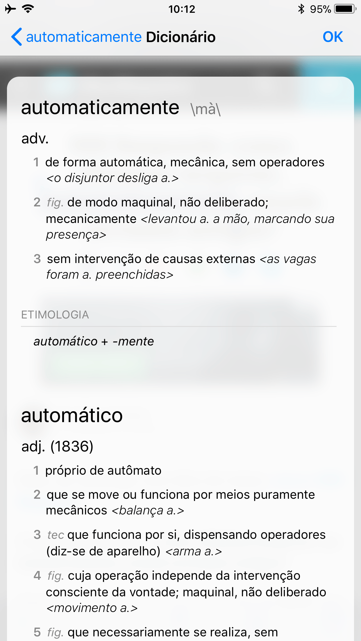 Dicionário - Definição completa