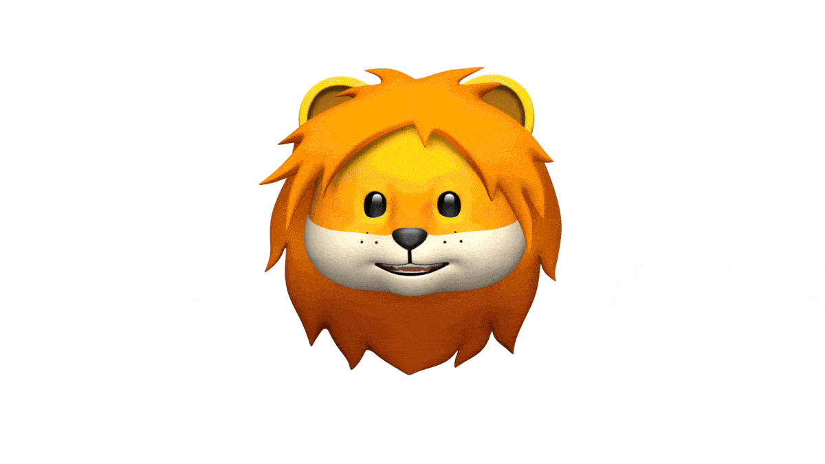 Animoji do leão no iOS 11.3