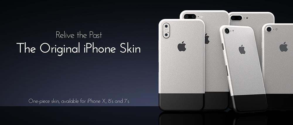 Skin da Colorware para iPhones X, 7 e 8 com visual do iPhone original