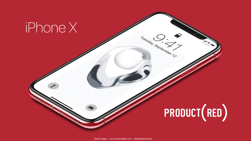 iPhone X (PRODUCT)RED - mockup
