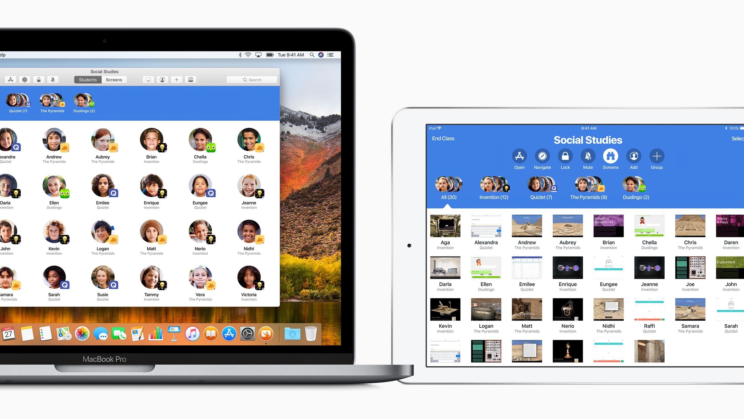 App Sala de Aula para iOS e macOS