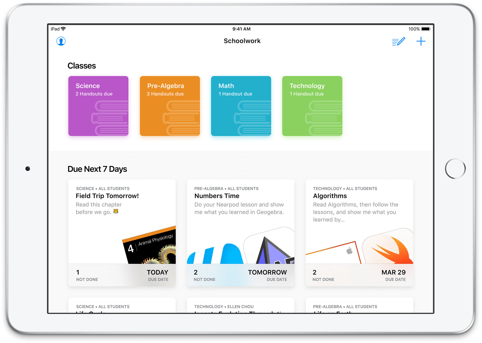 App Schoolwork para iOS