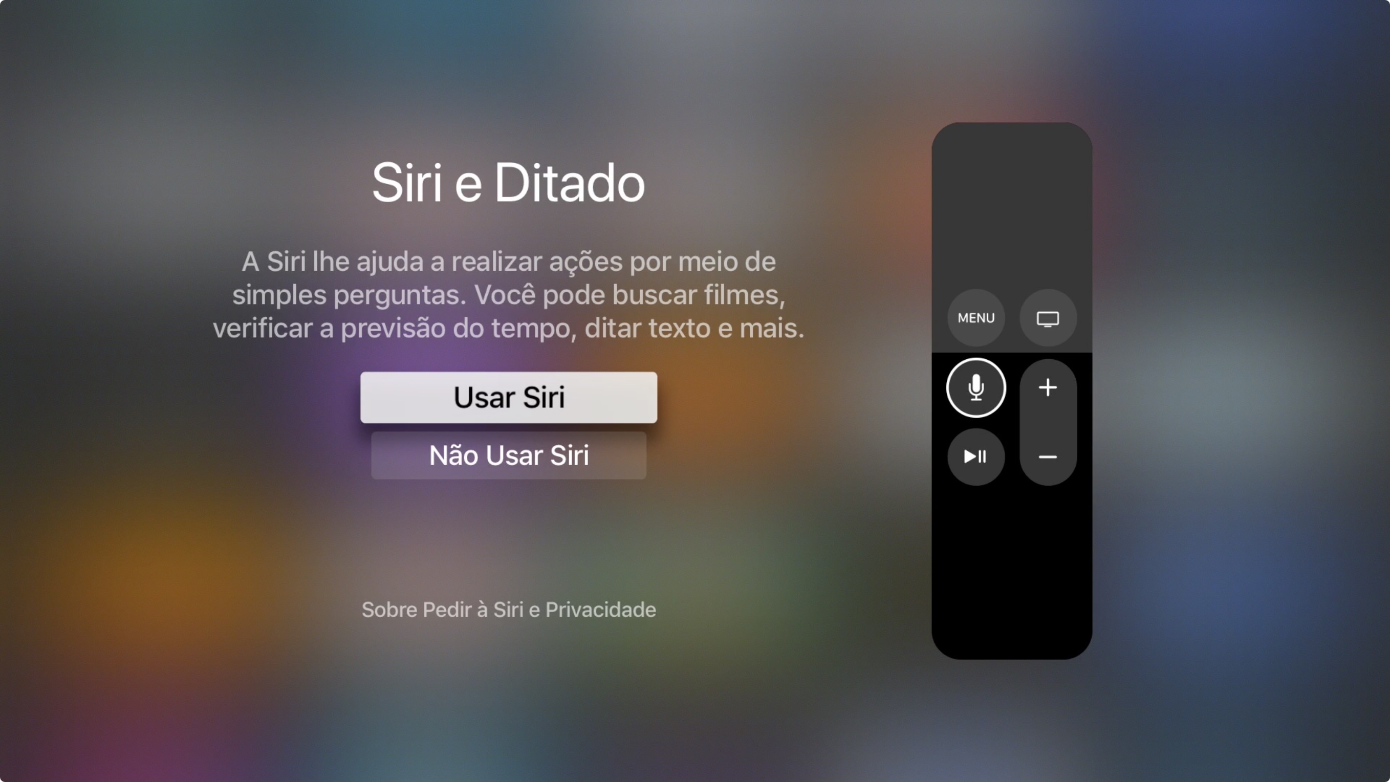 Siri em português na Apple TV