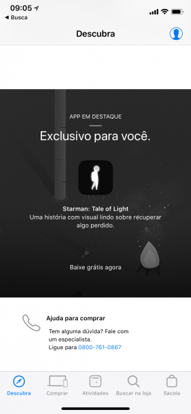 Starman de graça pelo app Apple Store