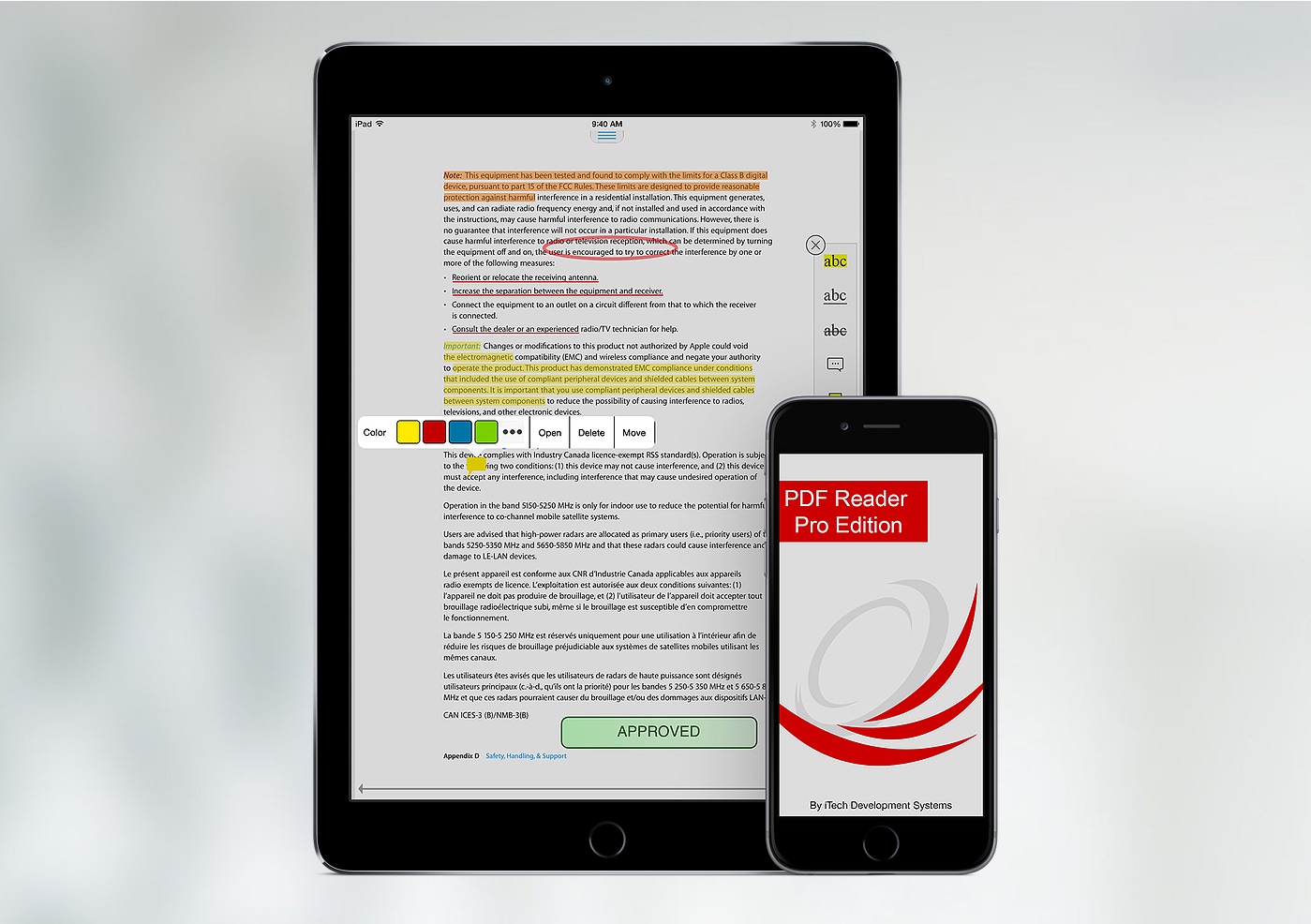 Aplicativo PDF Reader Pro Edition para iOS