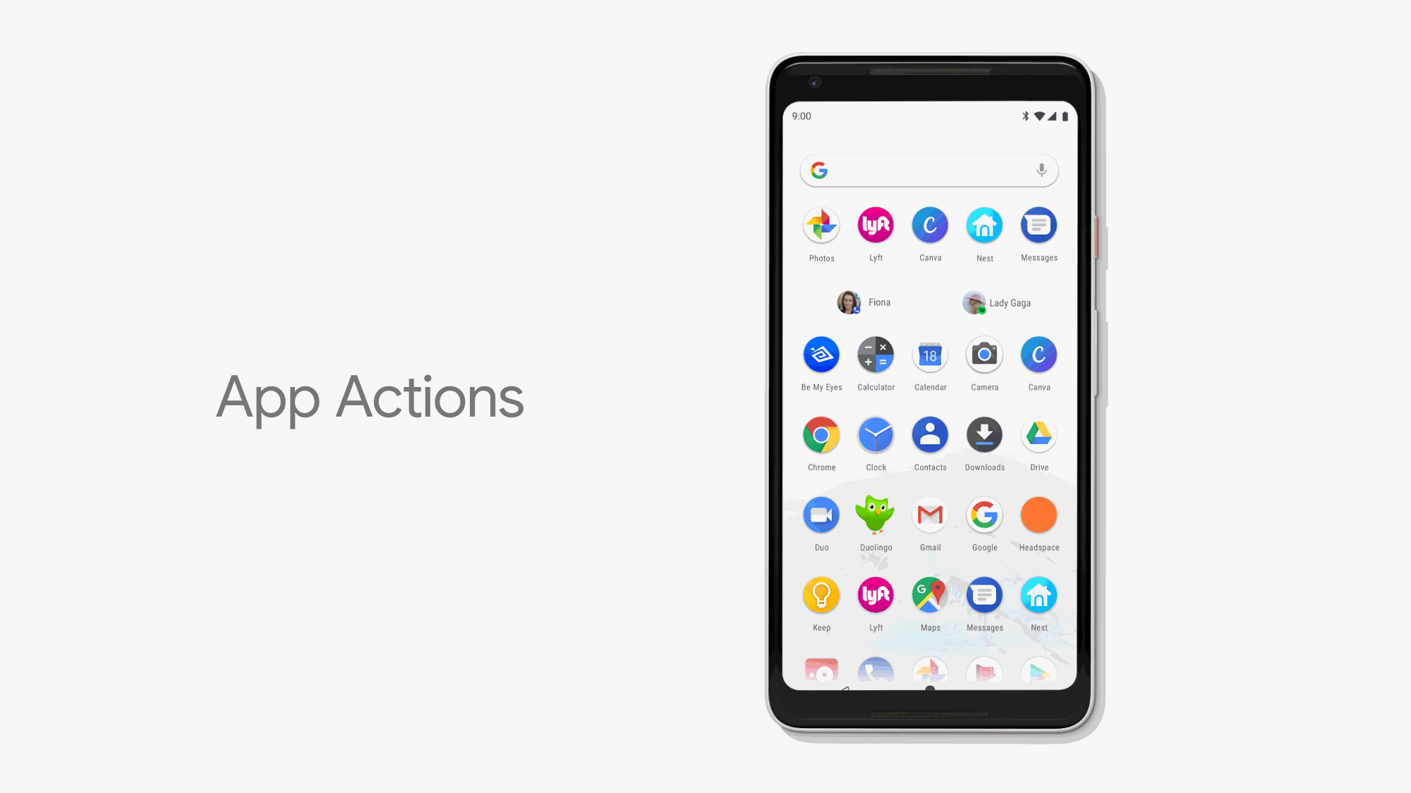 App Actions do Android P