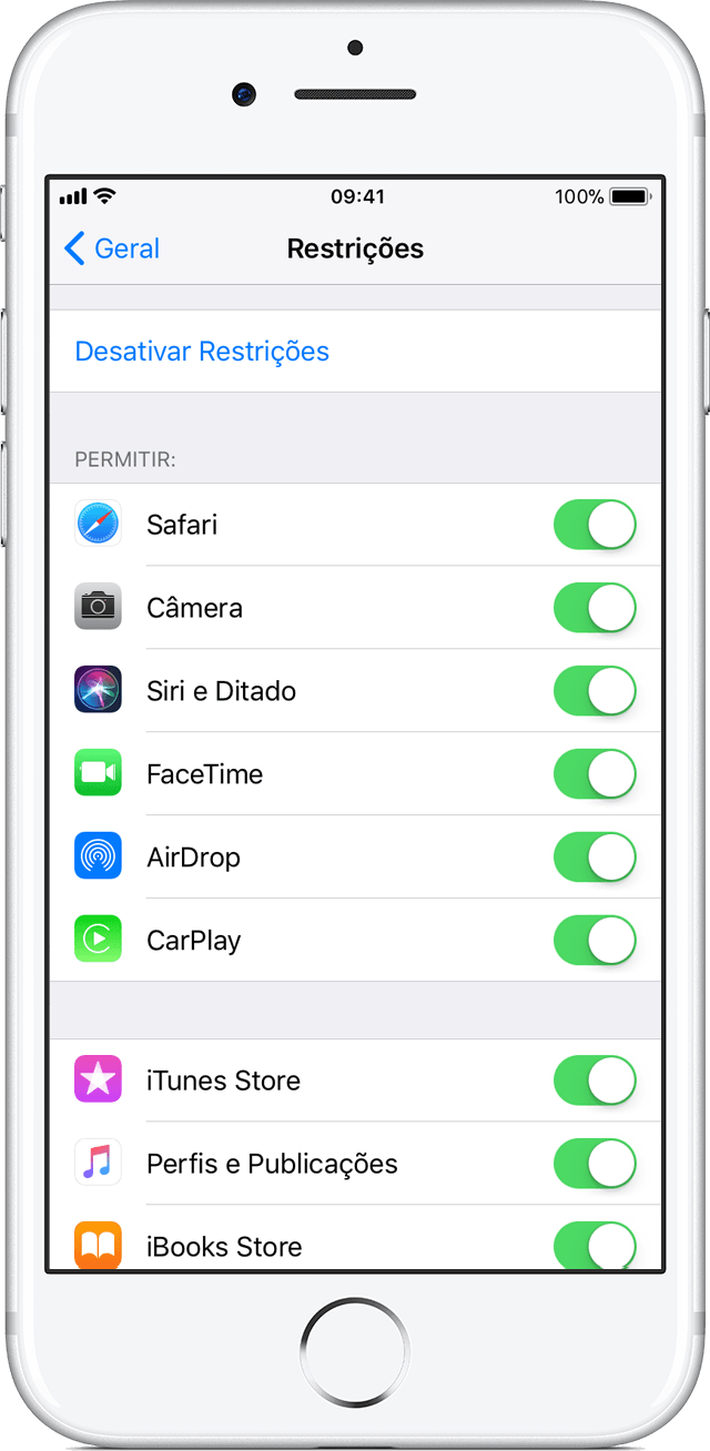 Restrições do iOS