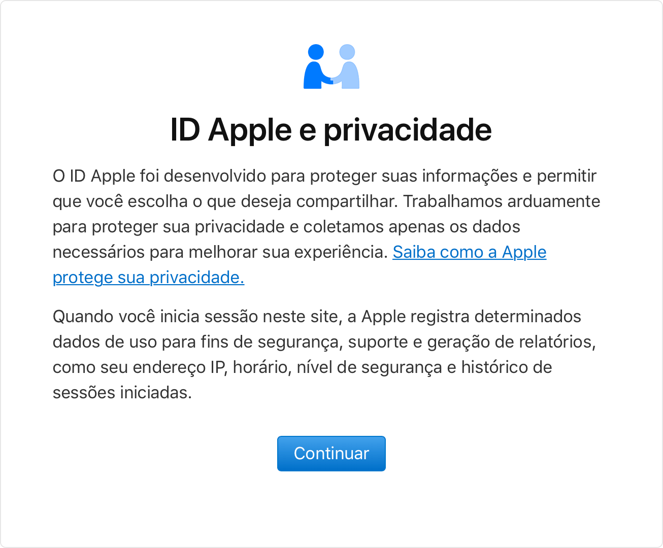 Privacidade - ID Apple