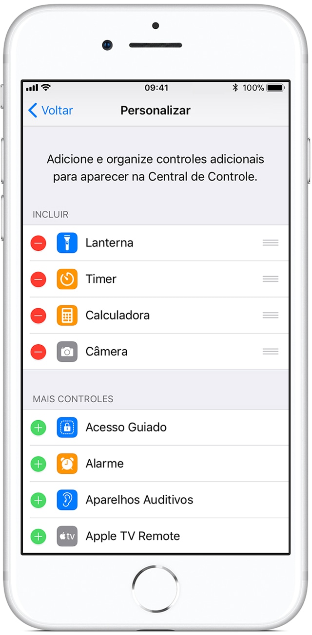 Central de Controle no iOS 11