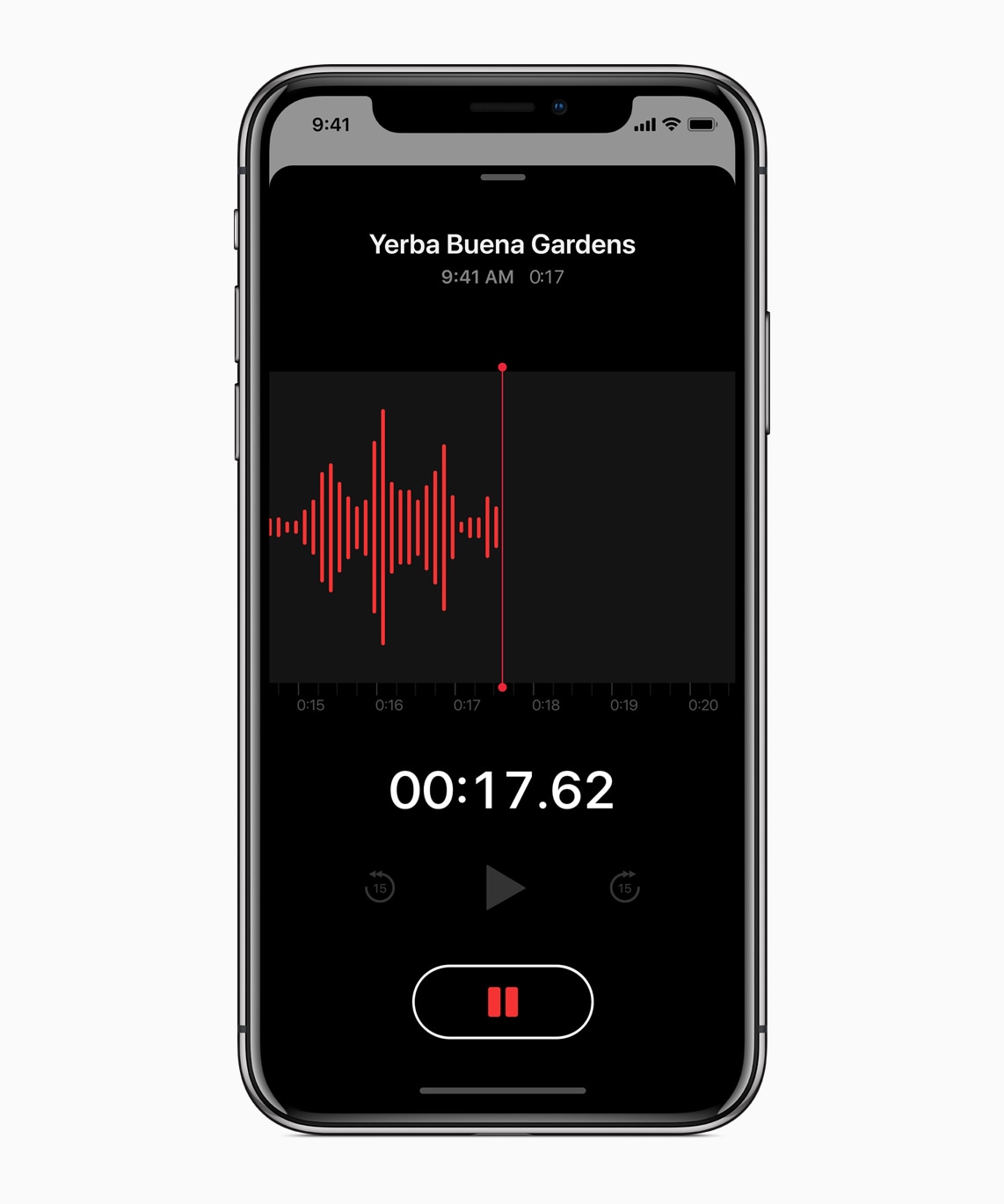 App Gravador de Voz/Voice Memos no iOS 12