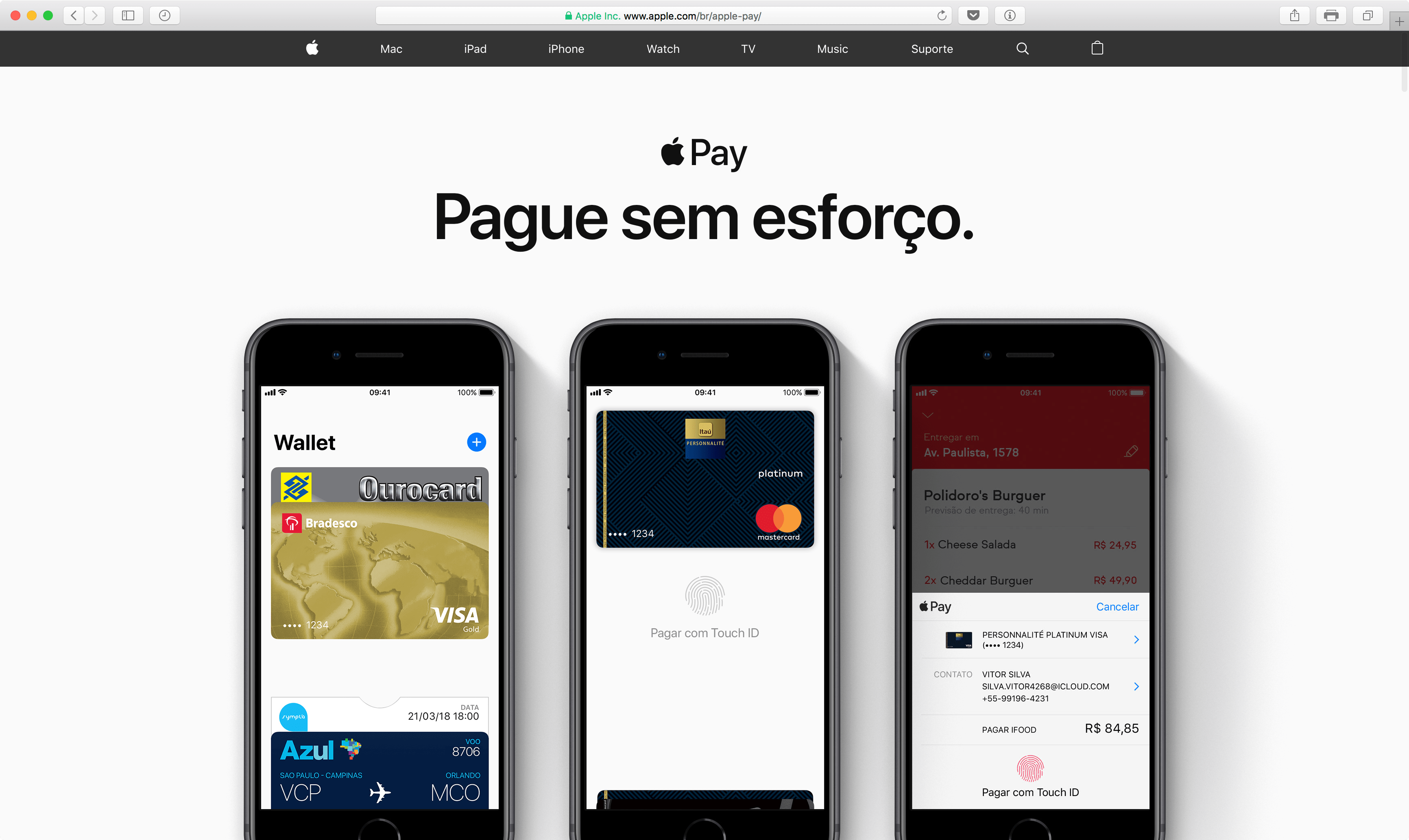 Apple Pay no Bradesco e no Banco do Brasil