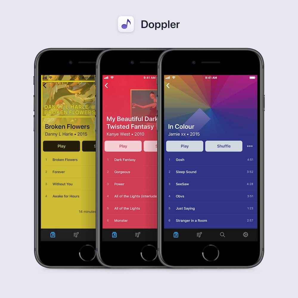 Doppler, reprodutor de músicas para iOS