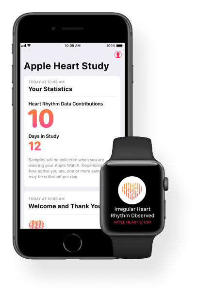 App Apple Heart Study para iPhone e Apple Watch