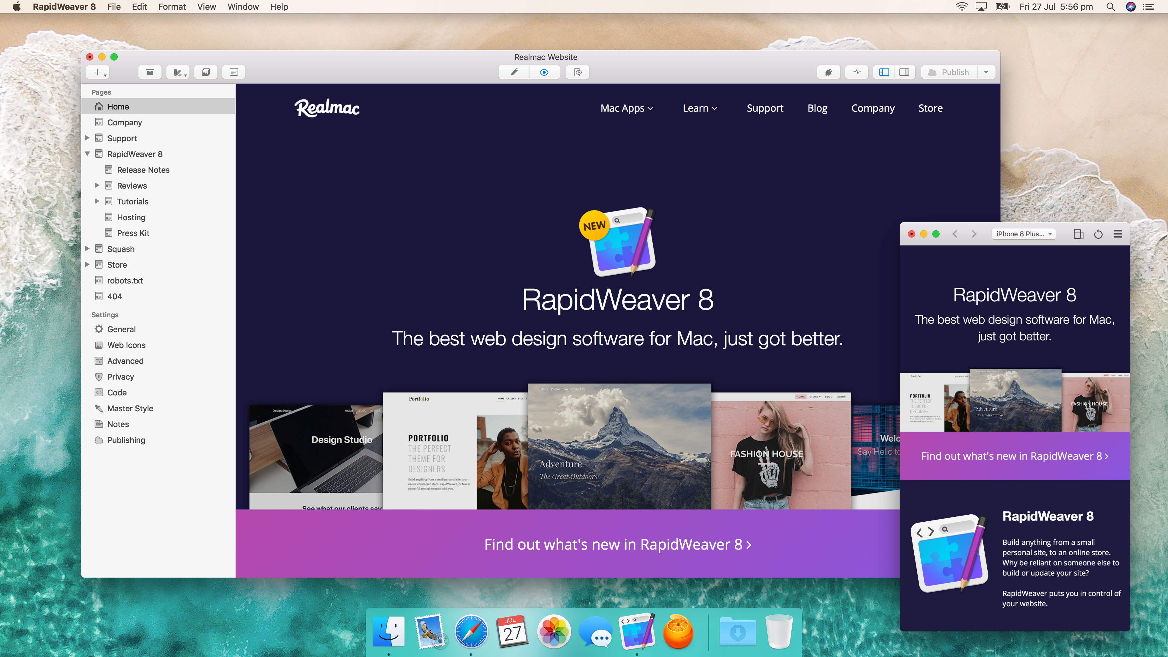 RapidWeaver 8 para macOS
