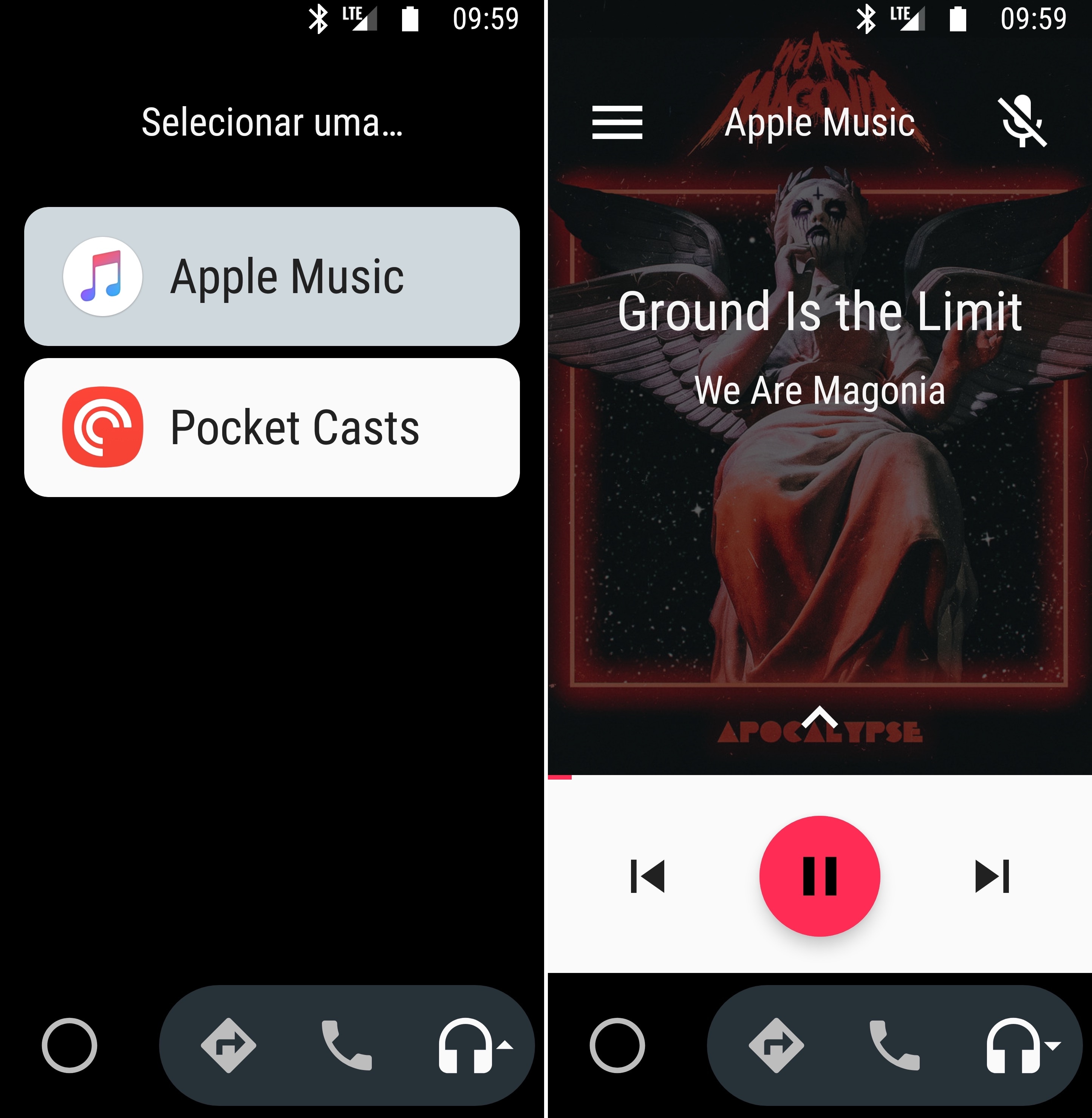 Apple Music no Android Auto