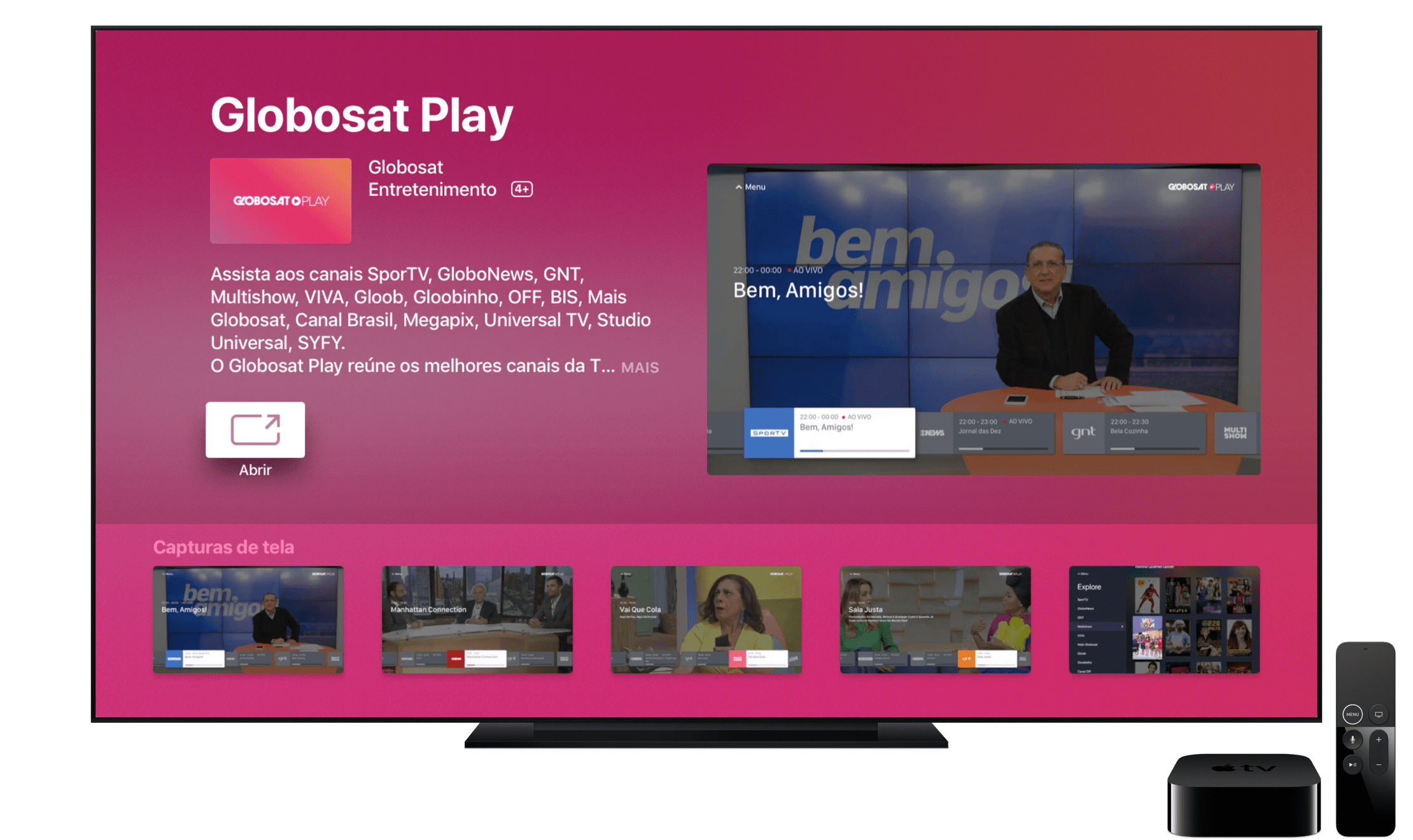 Globoplay faz teste para liberar programação ao vivo dos canais Globosat