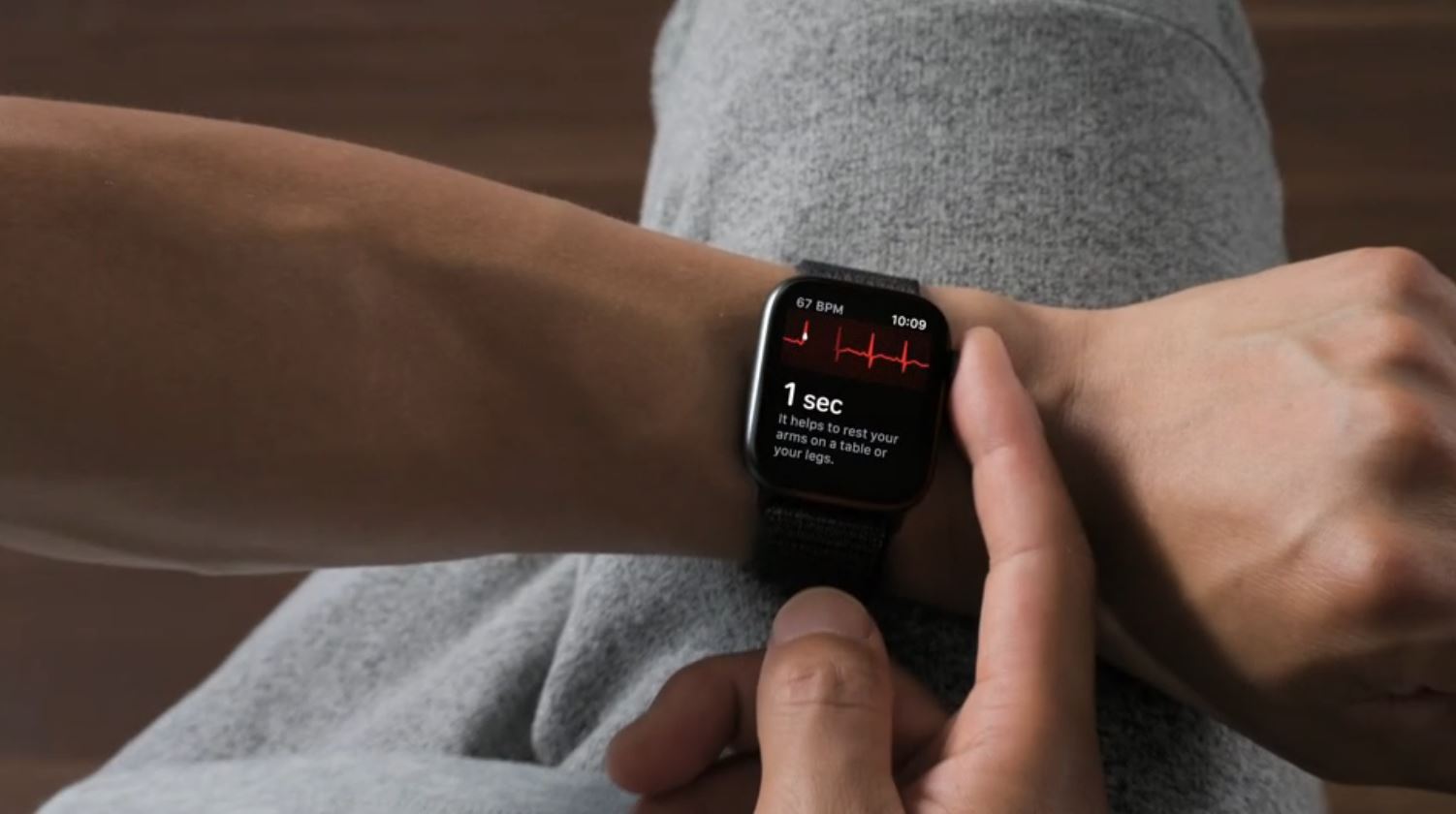 Recurso de eletrocardiograma (ECG) no Apple Watch Series 4
