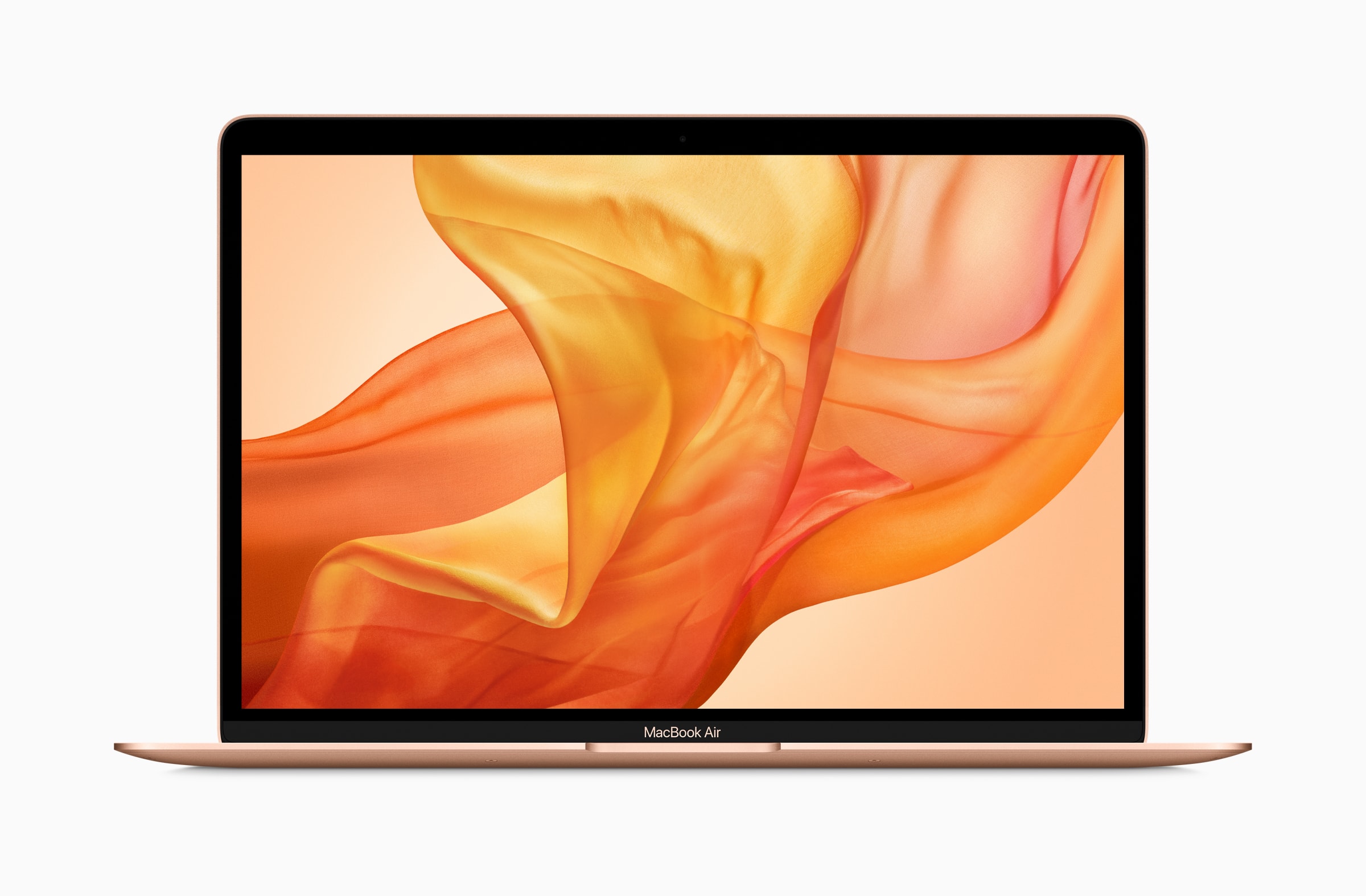 Novo MacBook Air dourado de frente