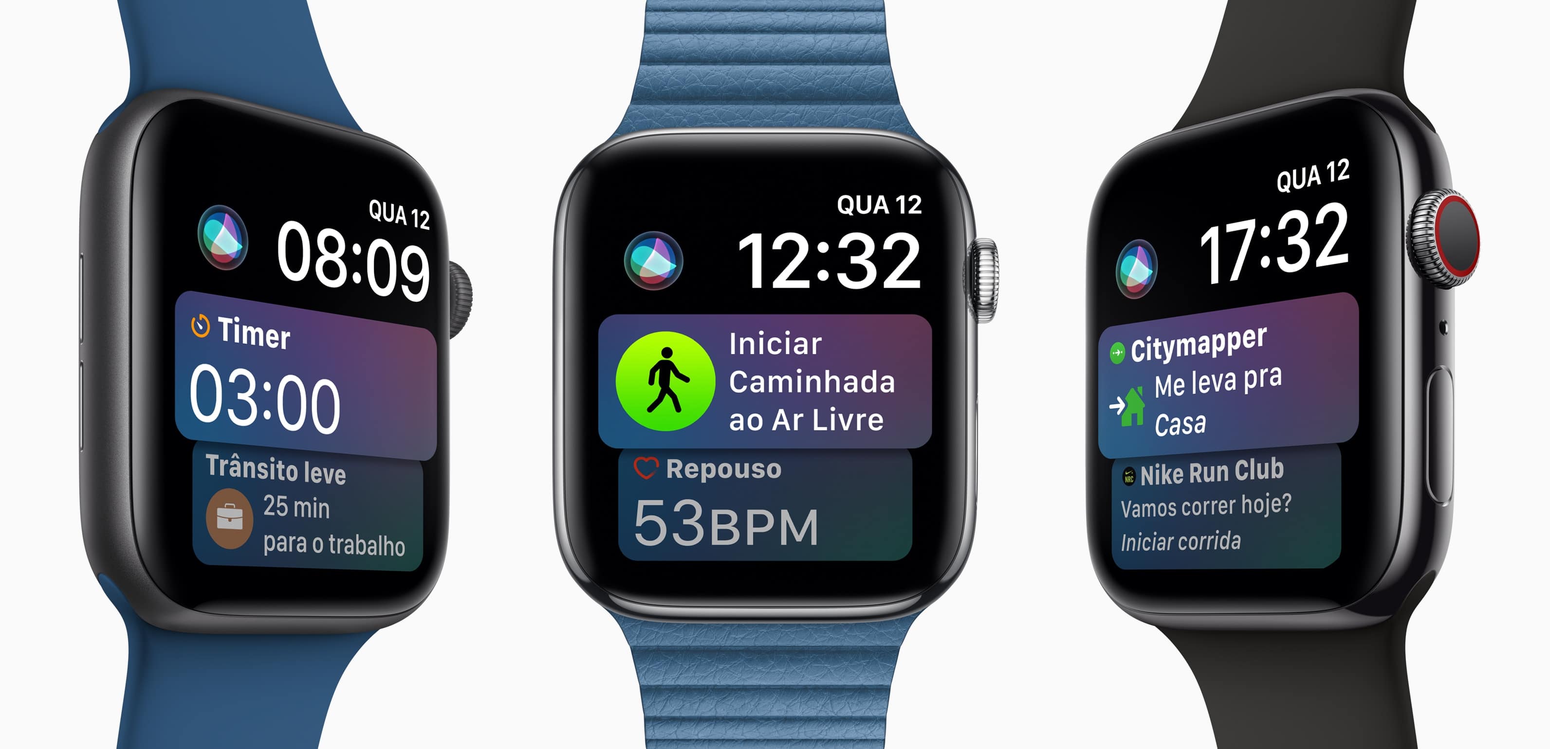 Mostrador da Siri no Apple Watch Series 4