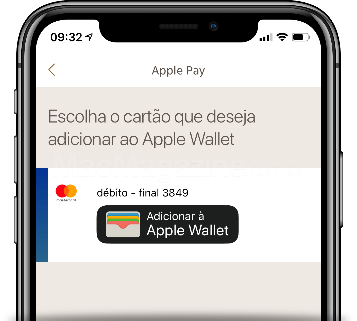 Cartão de débito do Banco Itaú no Apple Pay