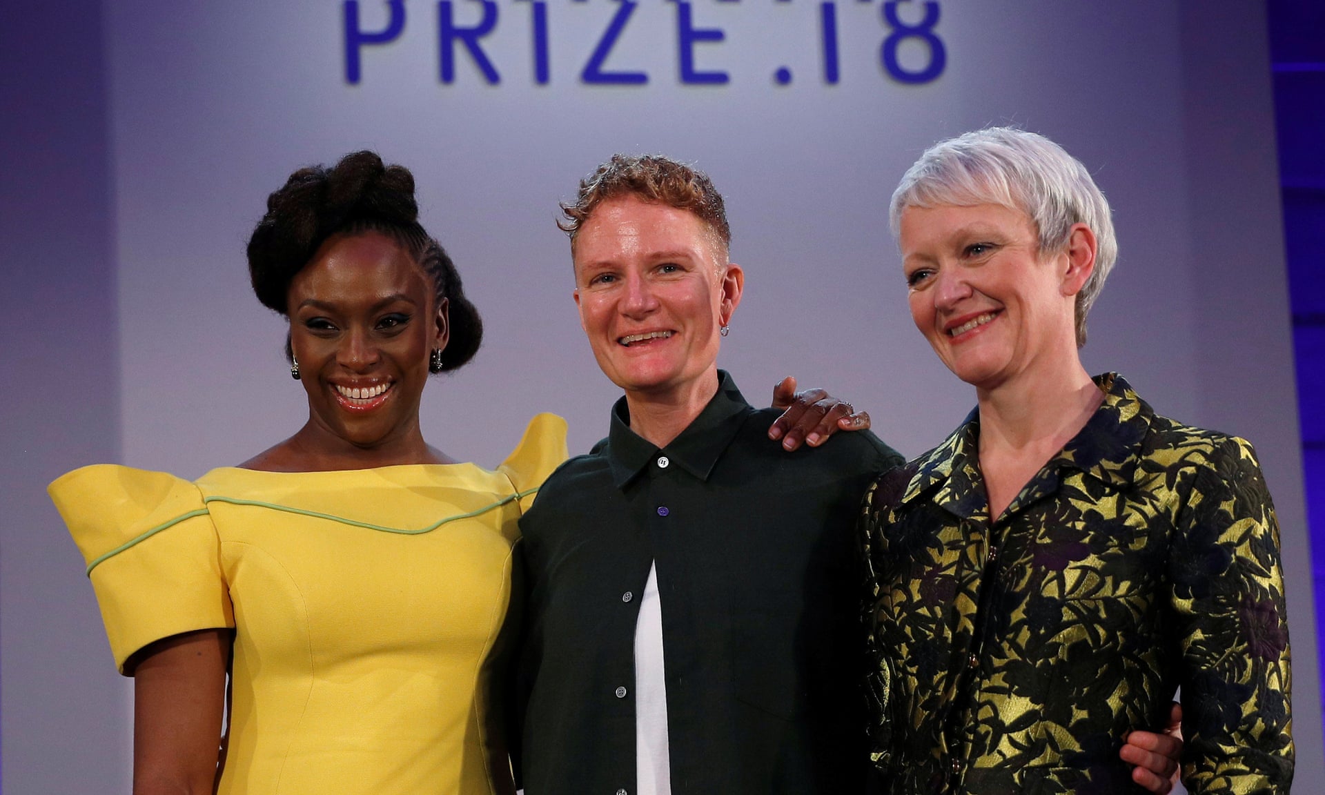 Chimamanda Ngozi Adichie, Charlotte Prodger e Maria Balshaw no Turner Prize