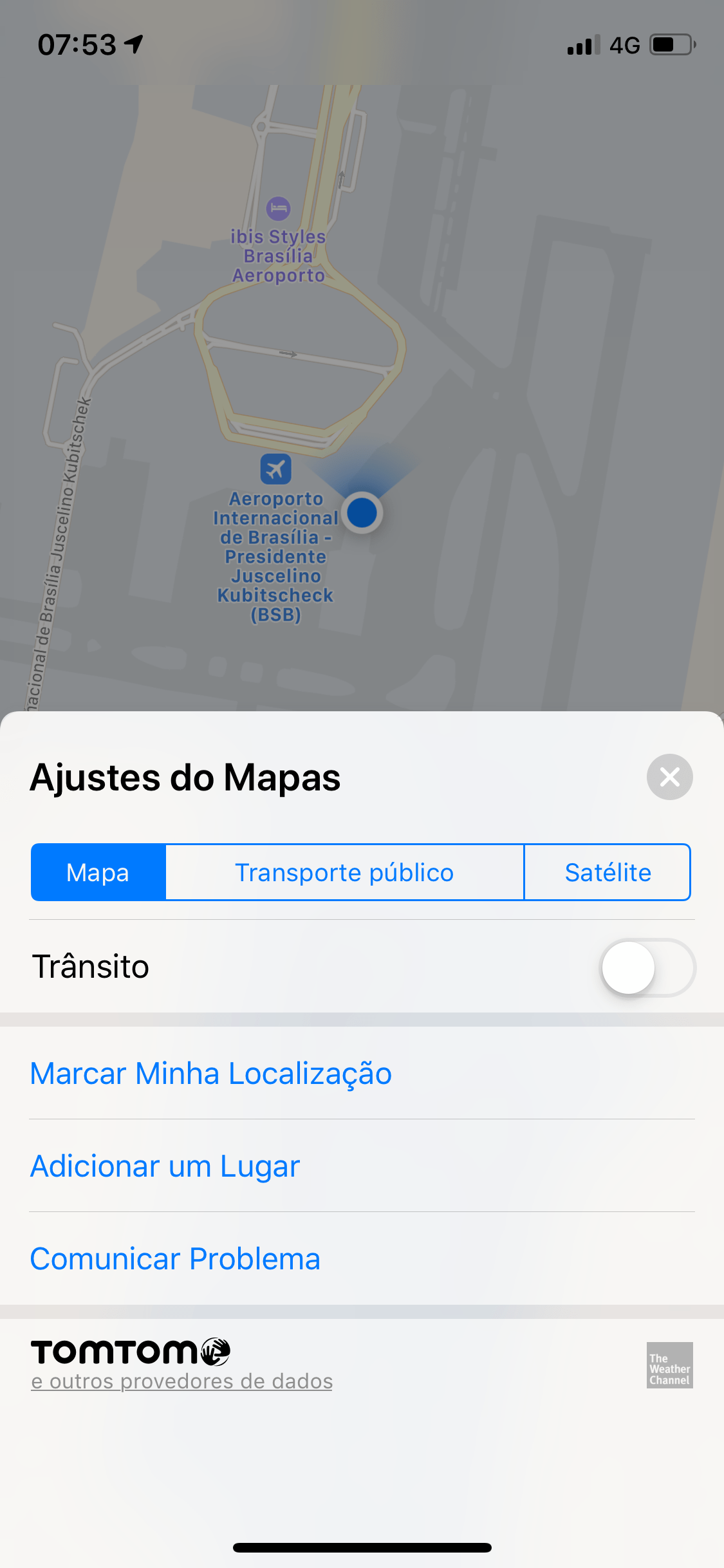 Mapas iOS - Comunicar Problema