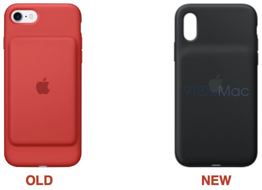 Comparação entre a antiga Smart Battery Case e a nova, para o iPhone XS