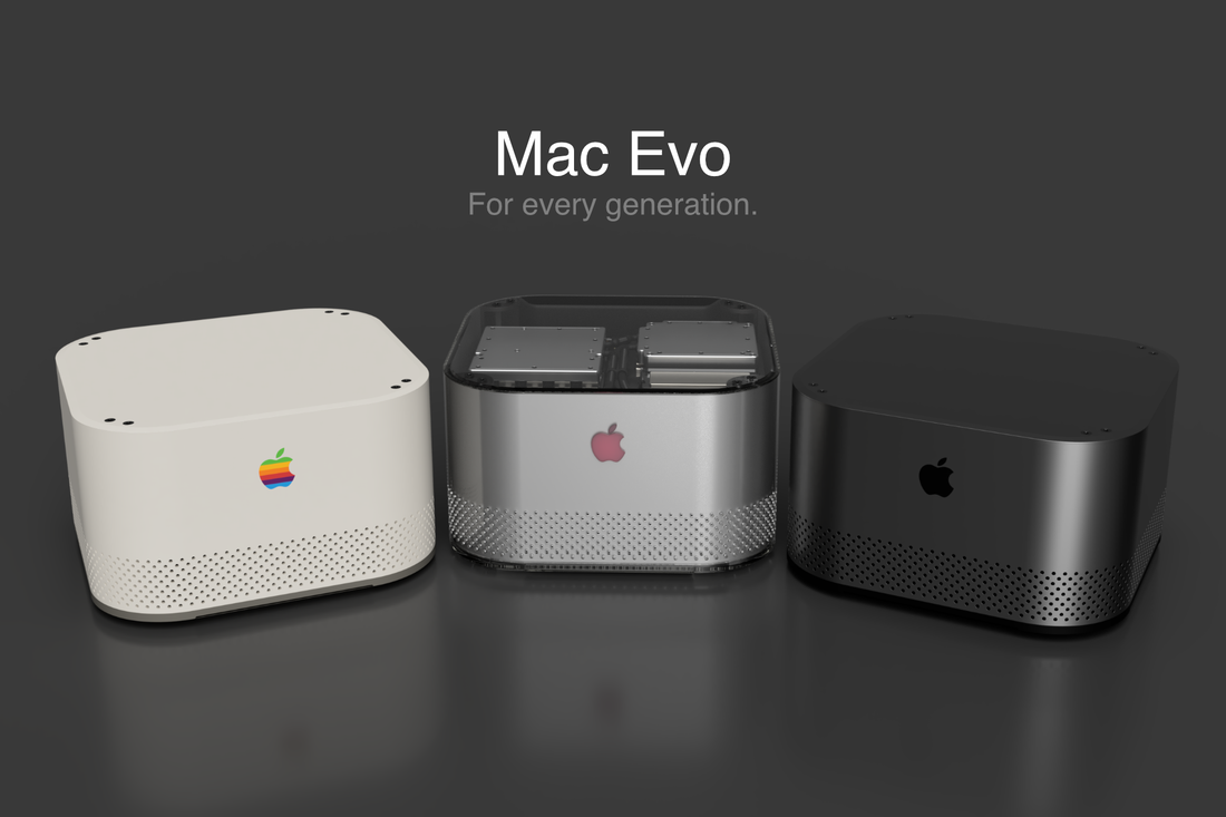Mac Evo, conceito de Mac de mesa intermediário por Pierre Cerveau