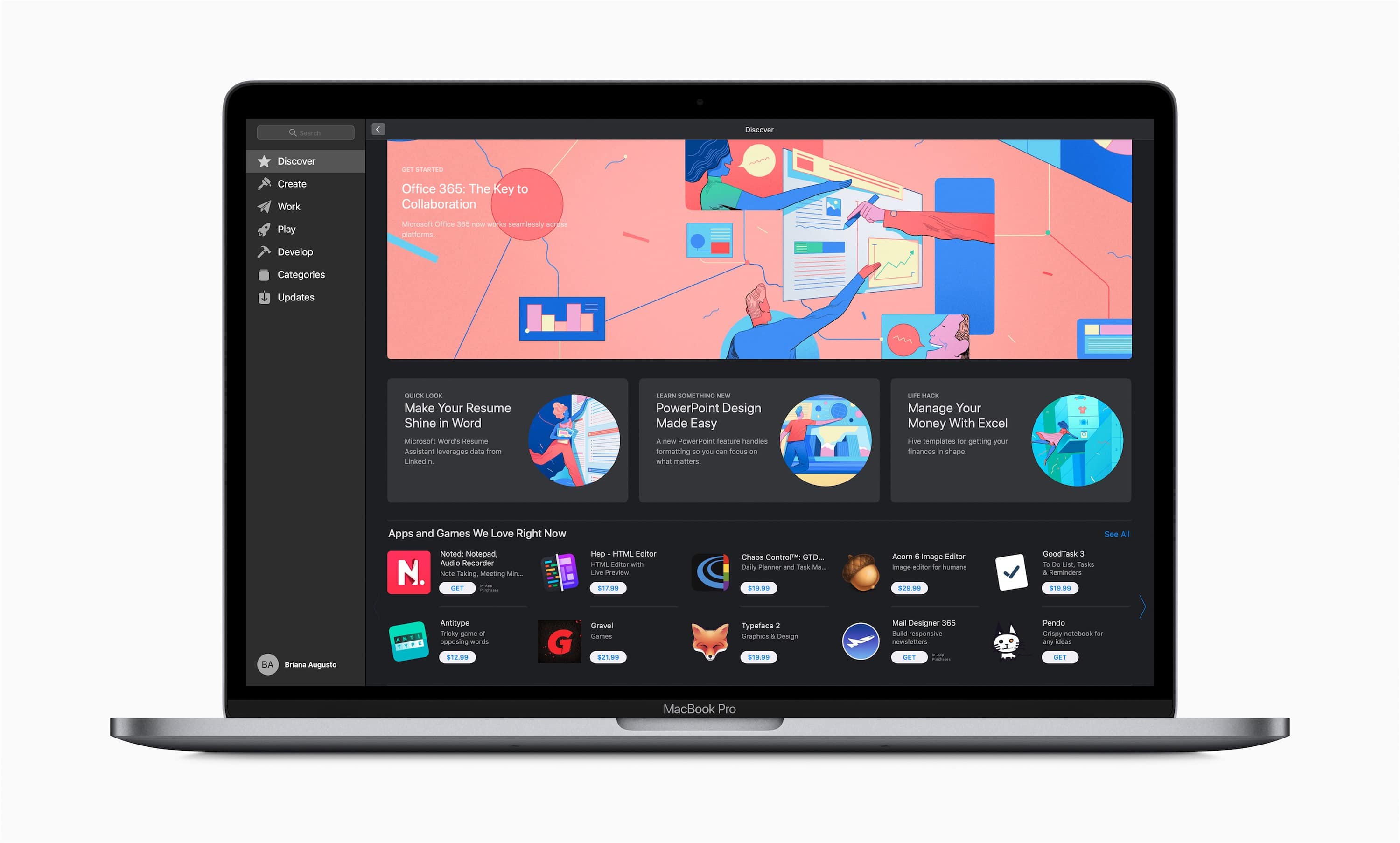 Suíte Office na Mac App Store
