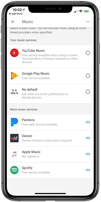Apple Music no app Google Home