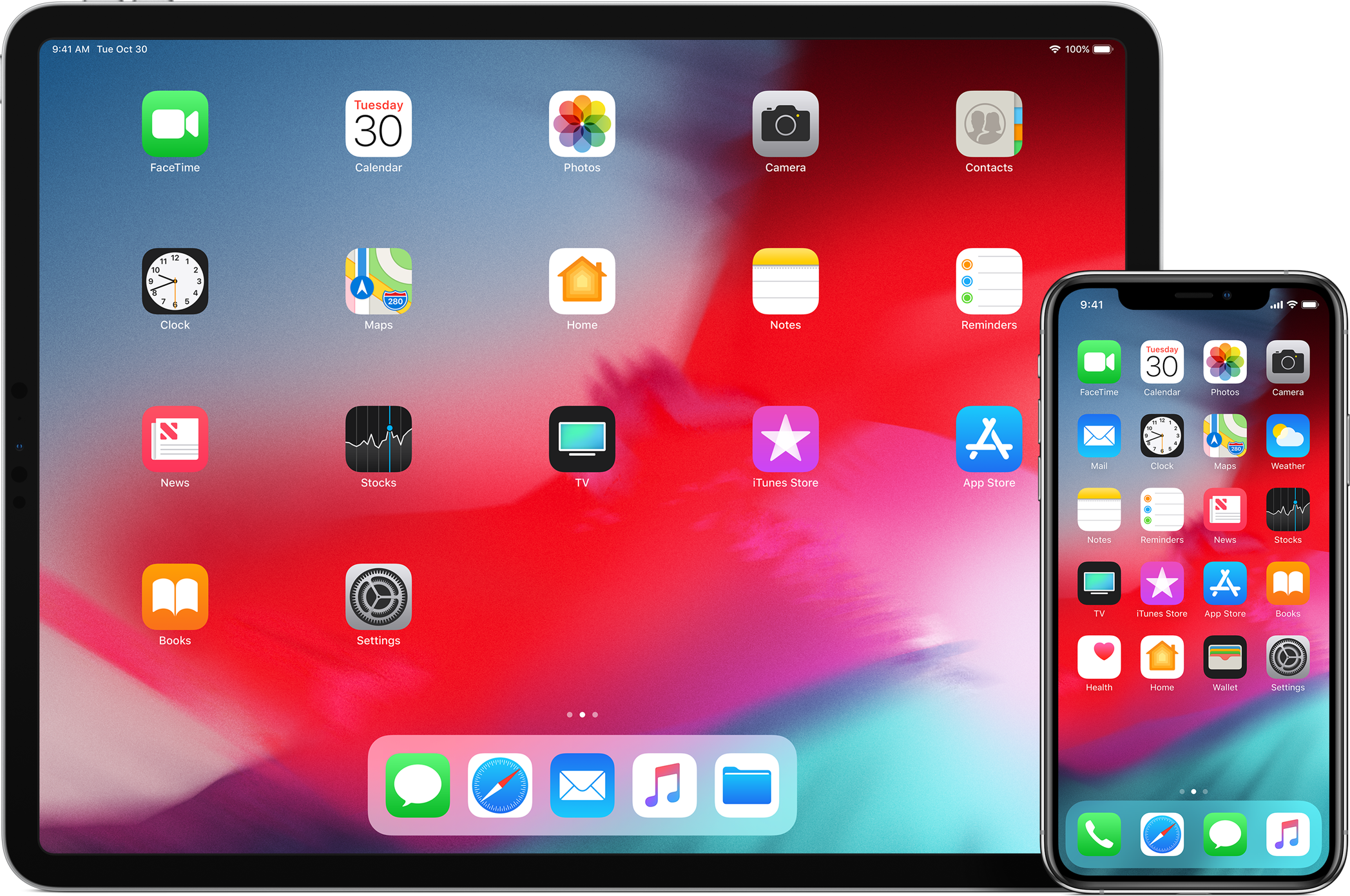iOS 12 num iPad Pro e num iPhone XS Max