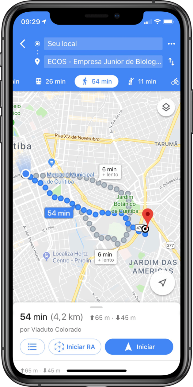 Como é usar o Google Maps com o recurso de realidade aumentada